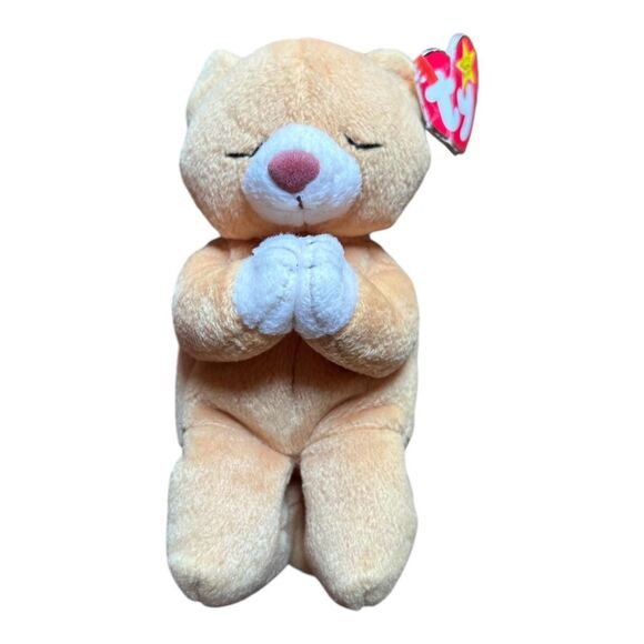 Ty Beanie Praying Baby Hope, Fantastic condition on the Bear but the tag is Worn - Picture 2 of 4